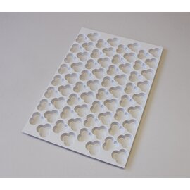 cookie cutter sheet no. 6 heart plastic 580 mm x 390 mm